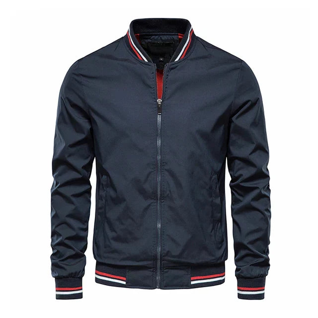 Carl - Stylish Windproof Jacket-Navy Blue