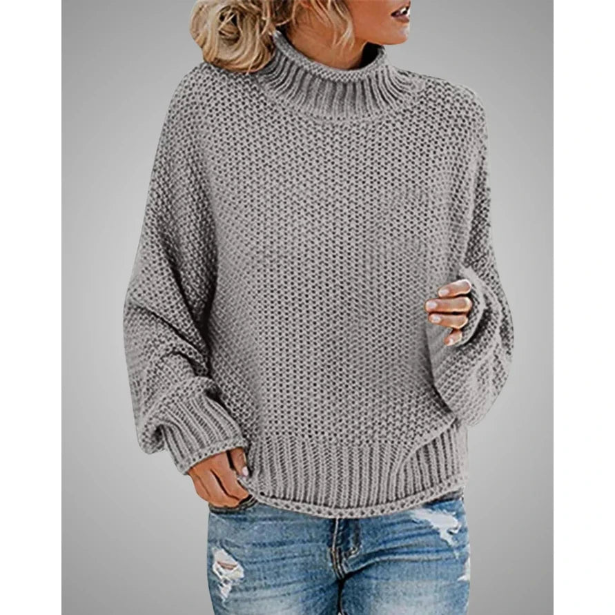Ella - Stylish Warm Sweater-Gray