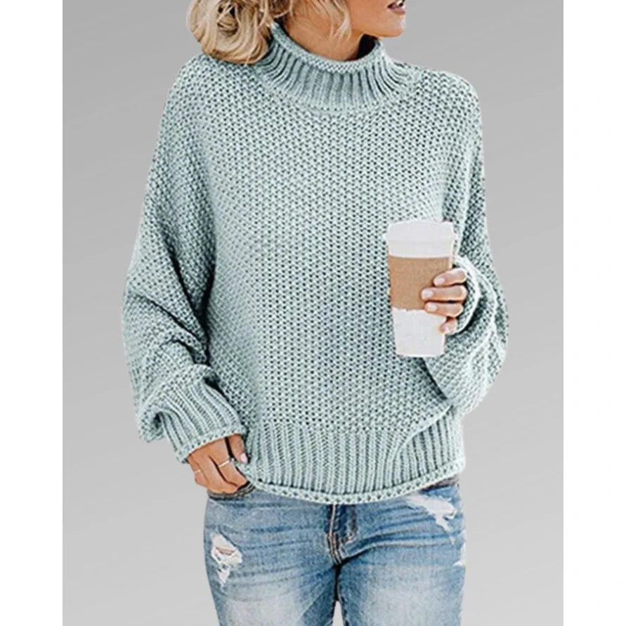 Ella - Stylish Warm Sweater-Light Blue