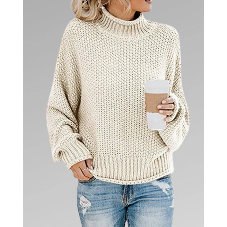 Ella - Stylish Warm Sweater-White