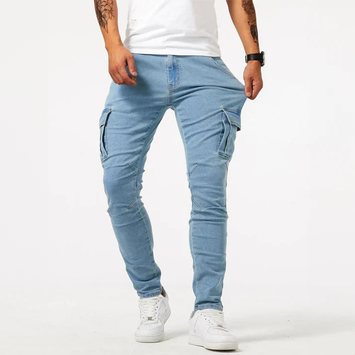Eric - Slim Stretchable Jeans Blue