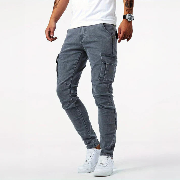 Eric - Slim Stretchable Jeans Gray