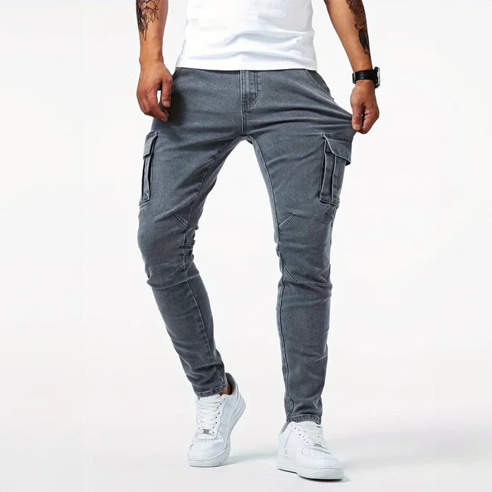 Eric - Slim Stretchable Jeans Gray