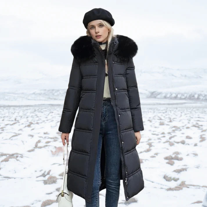 Esther - Windproof Winter Coat-Black