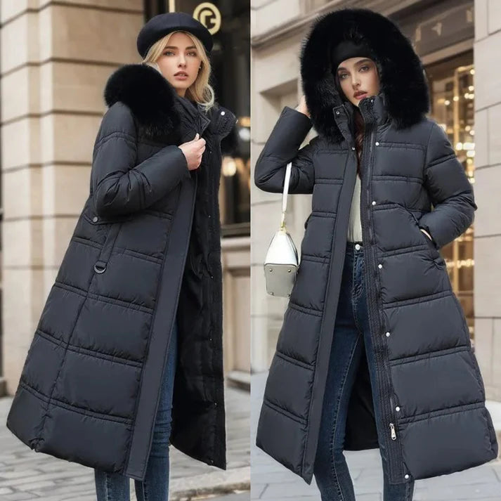 Esther - Windproof Winter Coat-Black