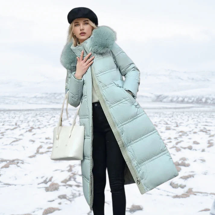 Esther - Windproof Winter Coat-Blue