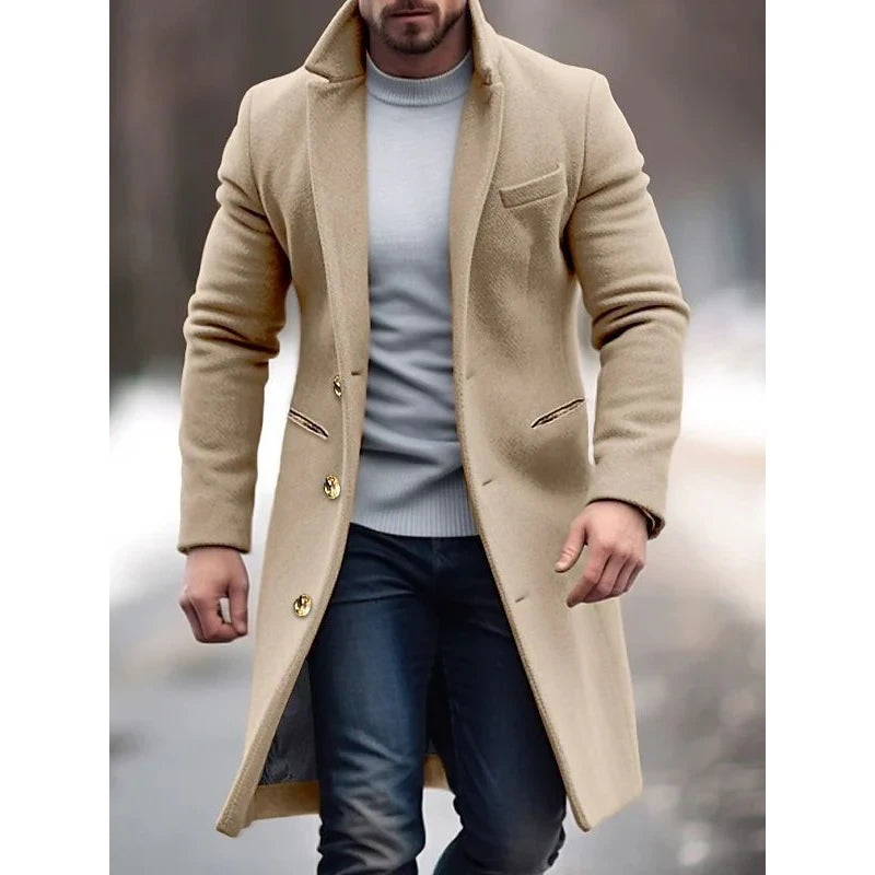 Ethan - Warm Winter Coat-Light Brown