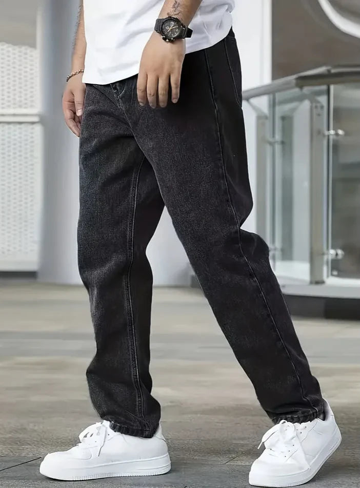 Henry - Straight Leg Jeans for Men - Black
