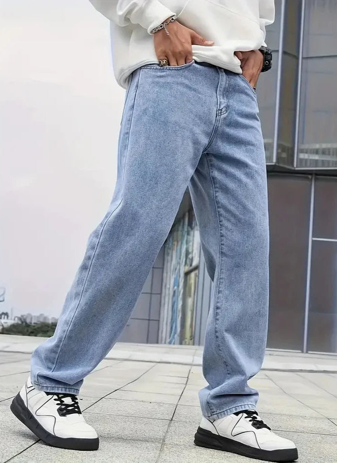 Henry - Straight Leg Jeans for Men - Light Blue