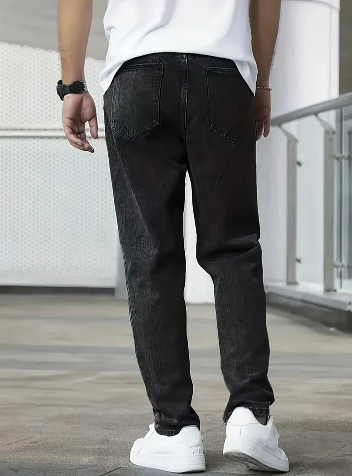 Henry - Straight Leg Jeans for Men - Black