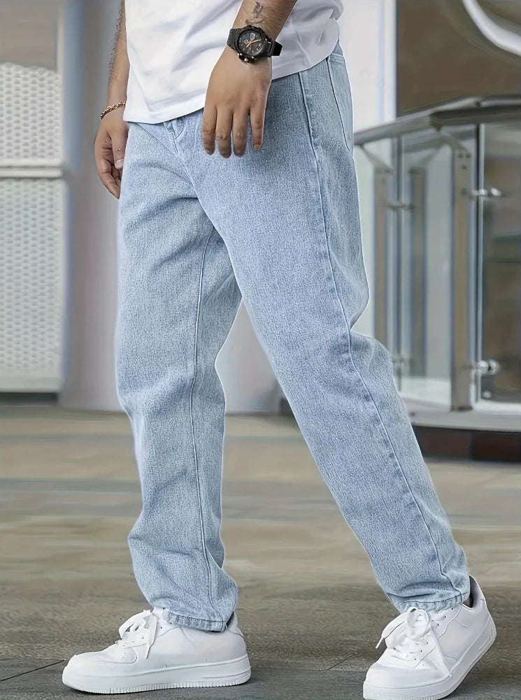 Henry - Straight Leg Jeans for Men - Light Blue