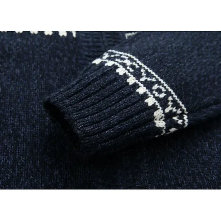 Joseph - Casual winter Cardigan for Men-Blue