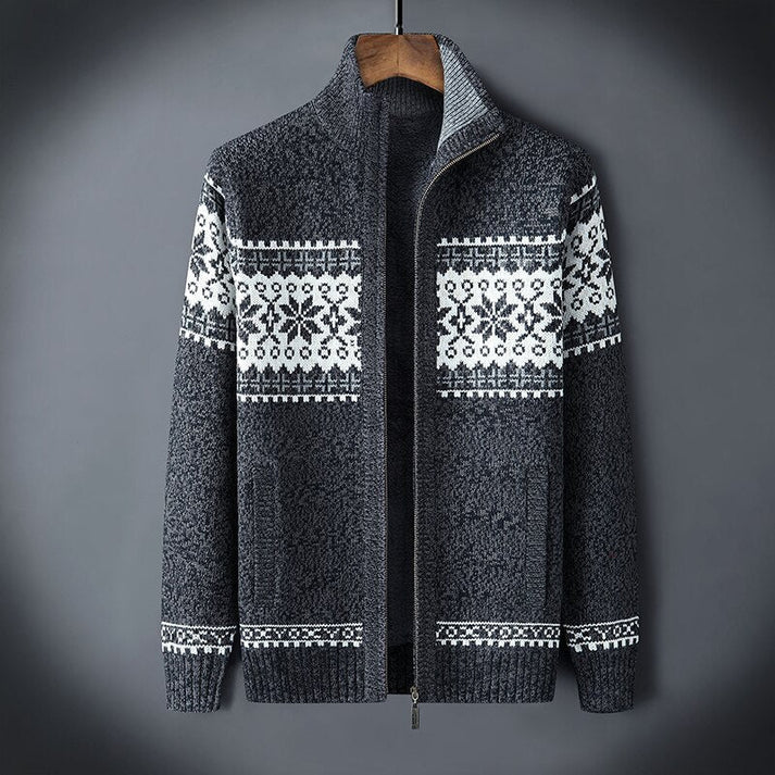 Joseph - Casual winter Cardigan for Men-Gray