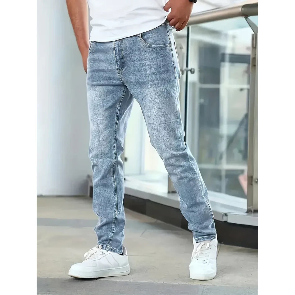 Lawrence - Stylish Denim Jeans-Light Blue