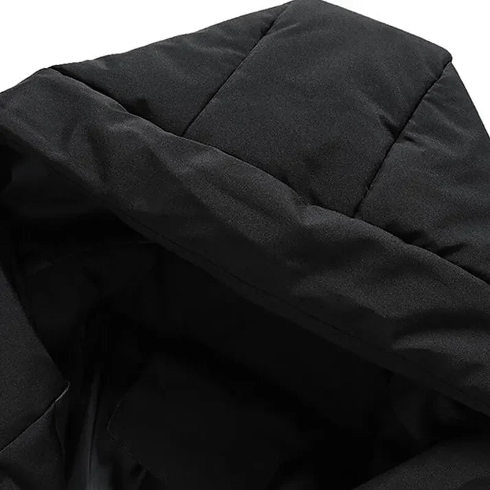Nancy - Winter Solid Puffer Jacket - Black