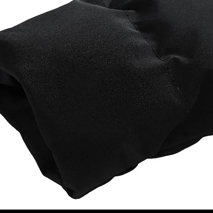 Nancy - Winter Solid Puffer Jacket - Black