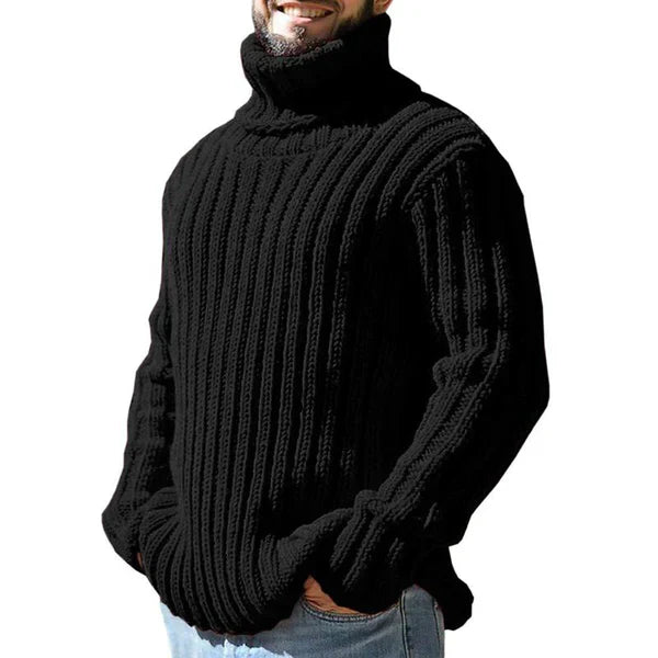 Norman - Thick Warm Sweater-Black