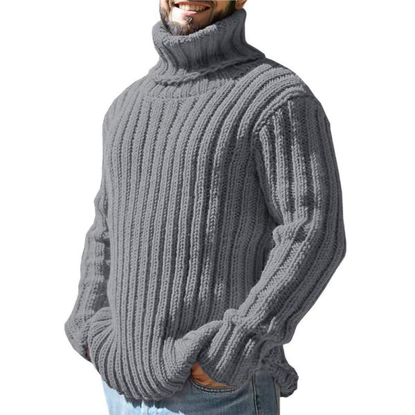 Norman - Thick Warm Sweater-Gray