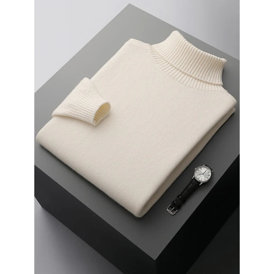 Roman - Soft Touch Turtleneck-Beige