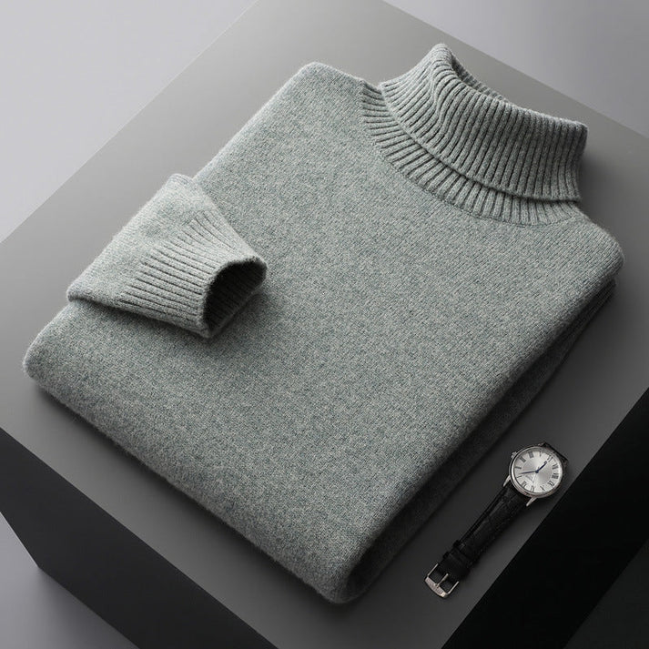 Roman - Soft Touch Turtleneck-Green