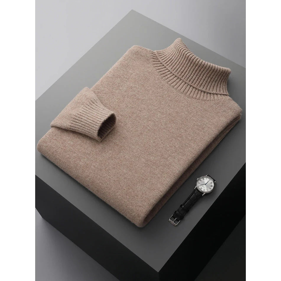 Roman - Soft Touch Turtleneck-Khaki