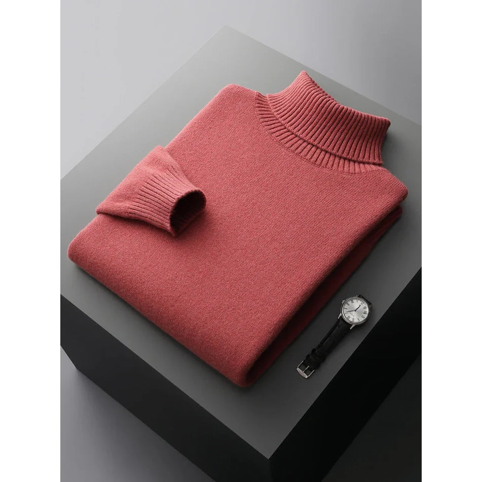 Roman - Soft Touch Turtleneck-Red