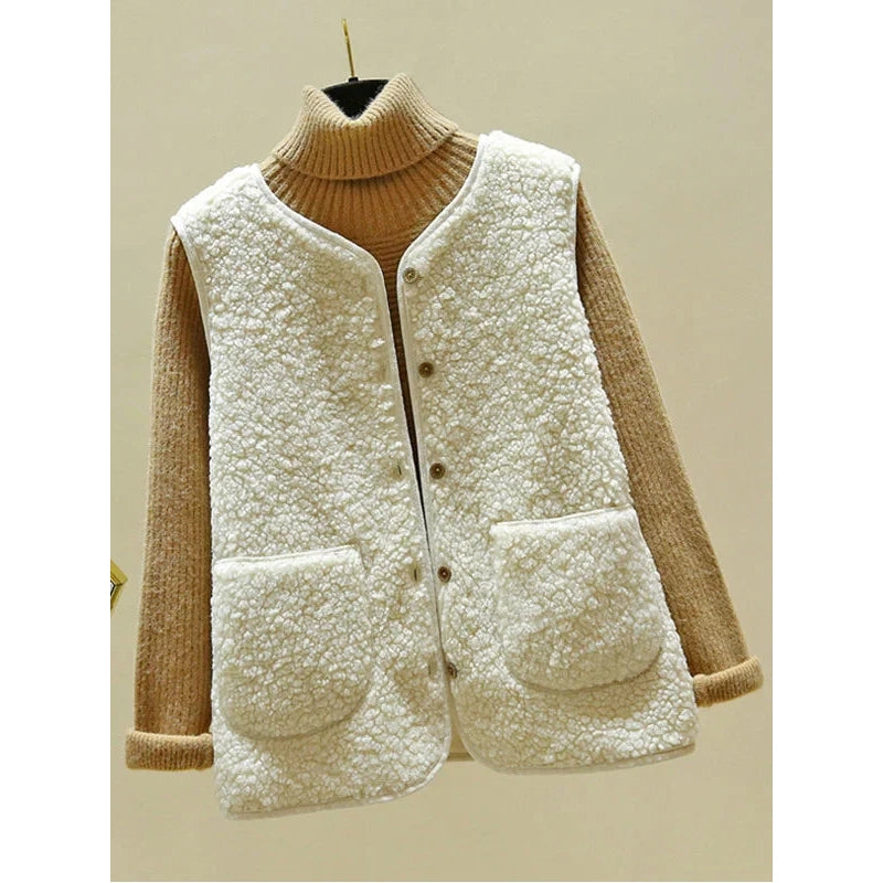 Willie - Warm Sleveless Vest White