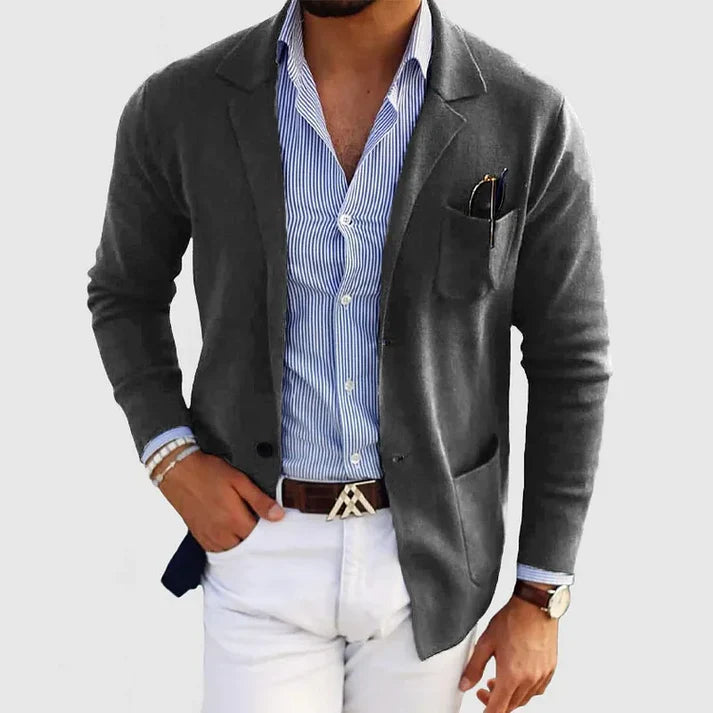 Zachary - Class Look Blazer-Dark Gray