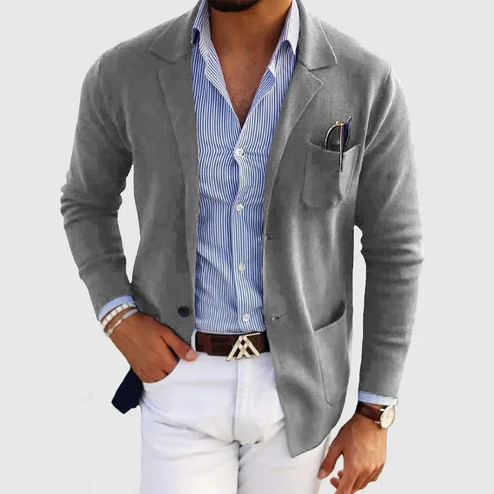 Zachary - Class Look Blazer-Light Gray