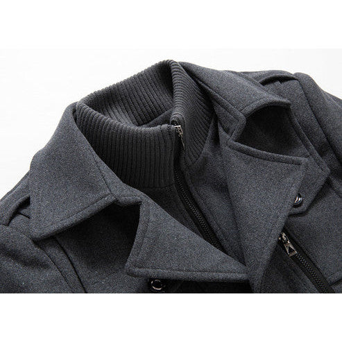 Aaron - Soft Lining Winter Coat-Gray