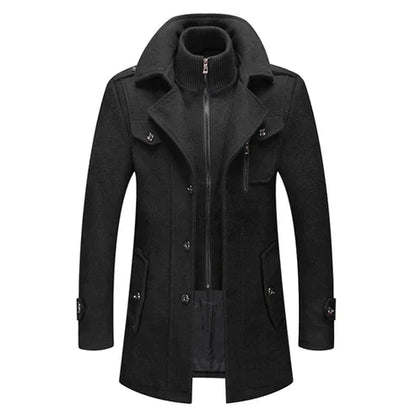 Aaron - Soft Lining Winter Coat-Black