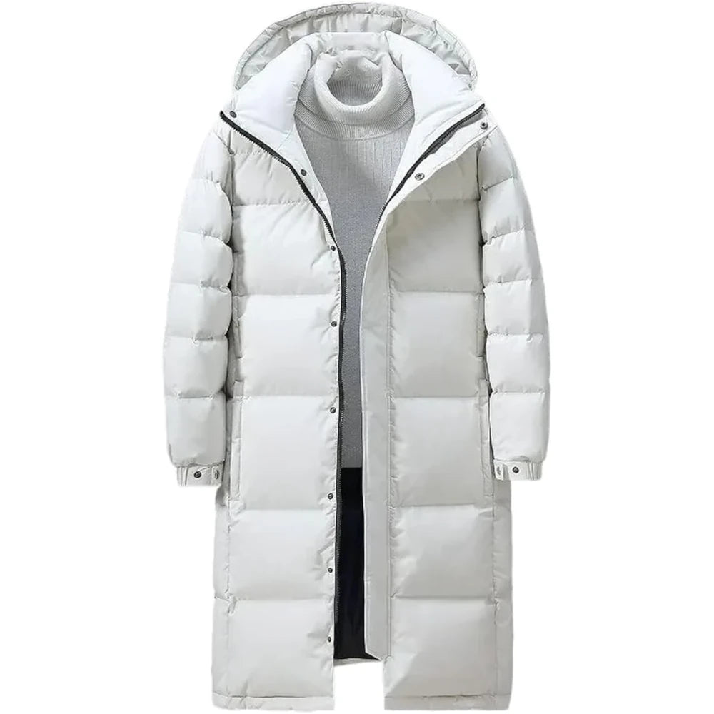 Alexander - Padded Long Coat-White