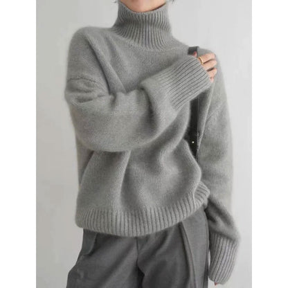 Avery - Slim Cut Merino Wool Sweater Gray