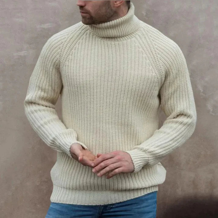 Barry - Regular Fit Turtleneck-Beige