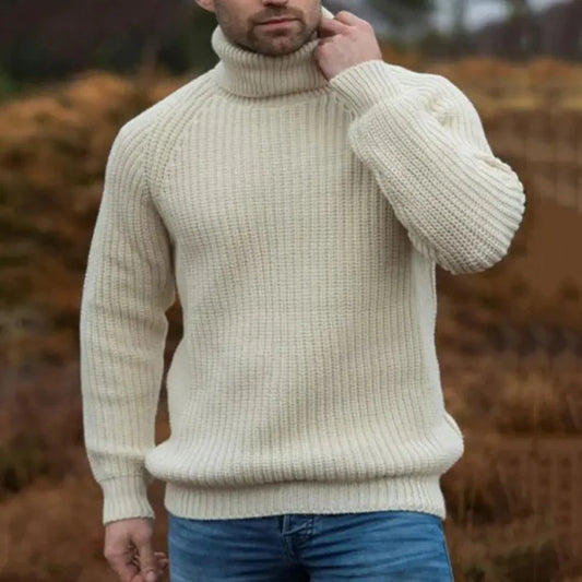 Barry - Regular Fit Turtleneck-Beige