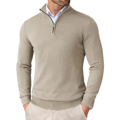 Dwight - Soft Merino Wool Sweater for Men Beige