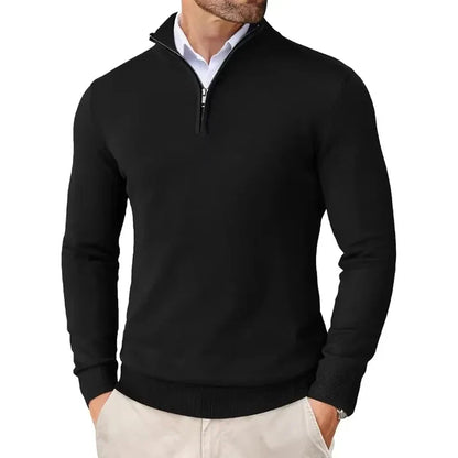 Dwight - Soft Merino Wool Sweater for Men Black