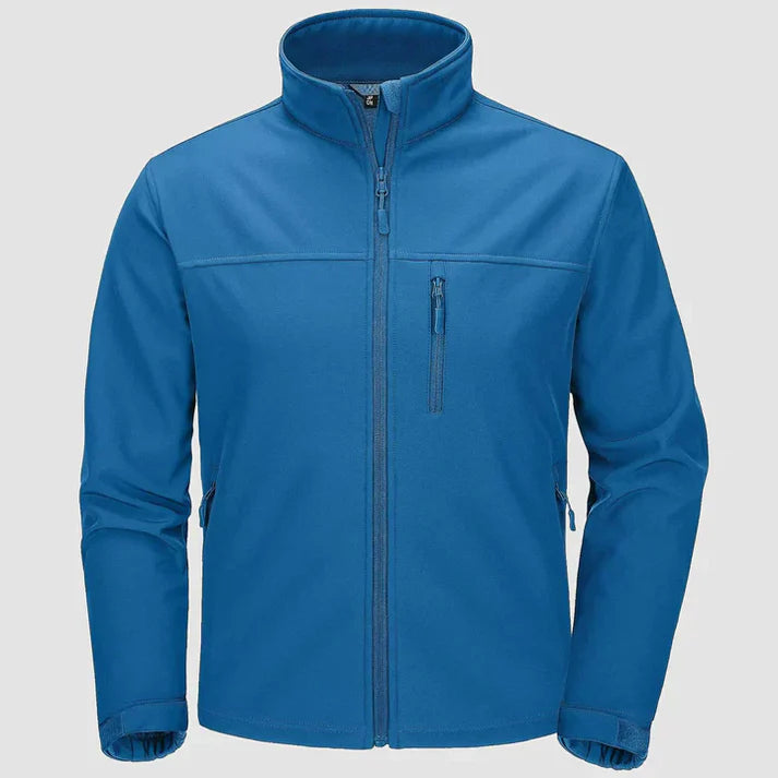 Edgar - Full Zippered Jacket-Blue Green