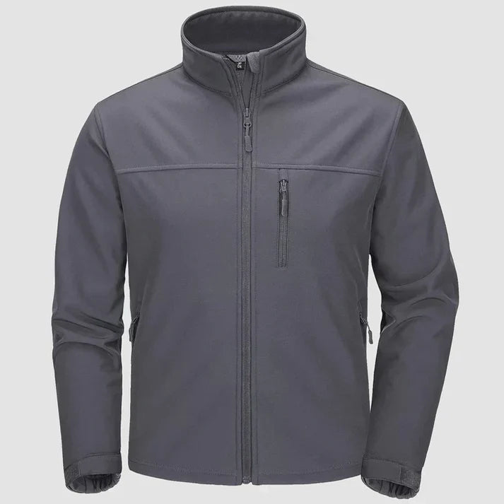 Edgar - Full Zippered Jacket-Dark Gray