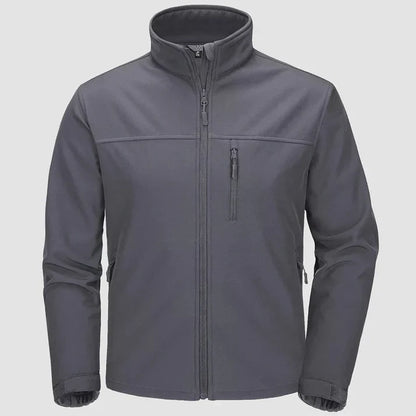 Edgar - Full Zippered Jacket-Dark Gray