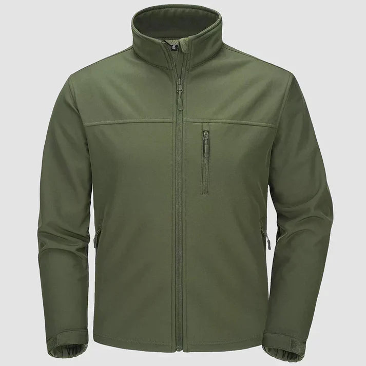Edgar - Full Zippered Jacket-Dark Green