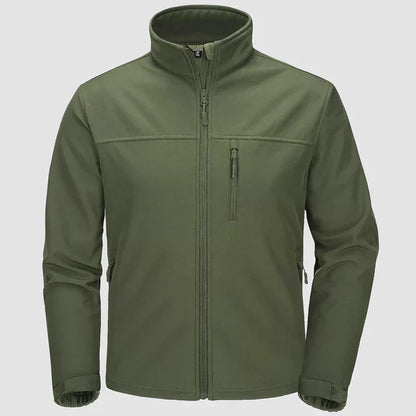 Edgar - Full Zippered Jacket-Dark Green