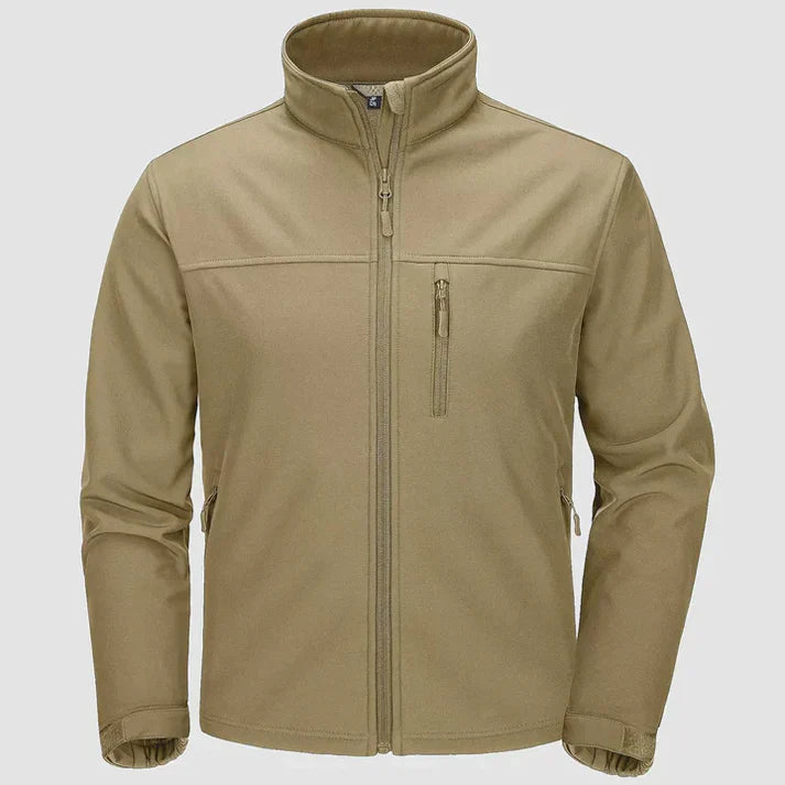 Edgar - Full Zippered Jacket-Khaki