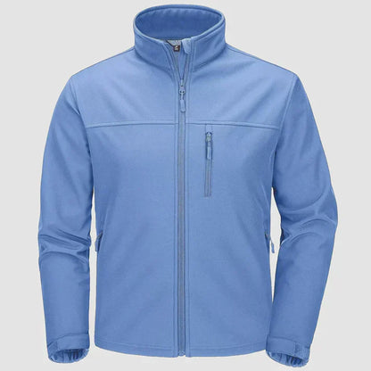 Edgar - Full Zippered Jacket-Light Blue