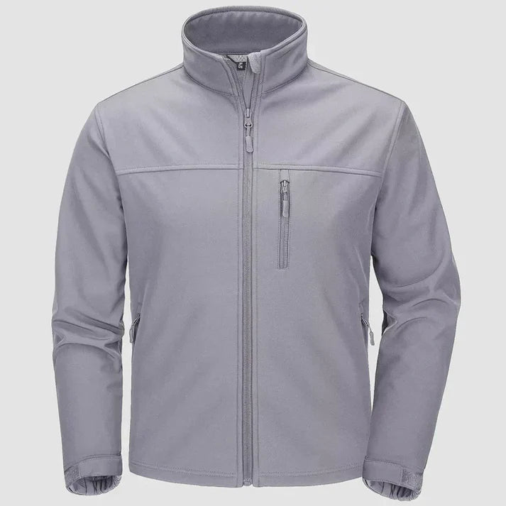 Edgar - Full Zippered Jacket-Light Gray