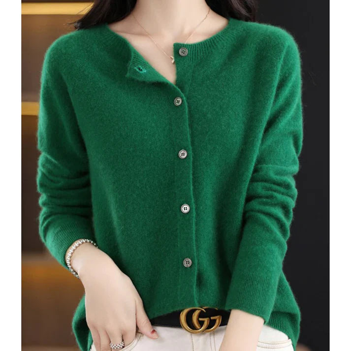 Elizabeth - Soft and Warm Sweater Dark Green