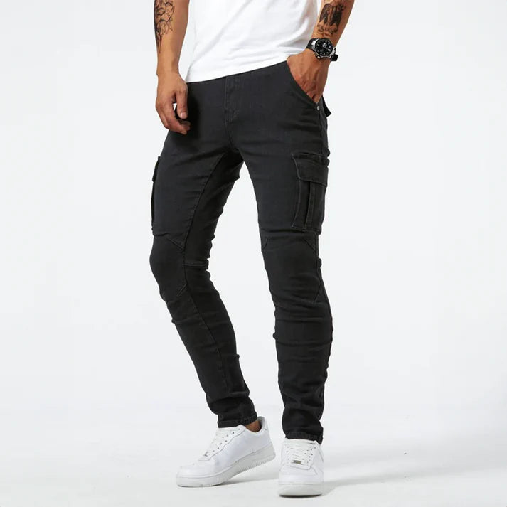 Eric - Slim Stretchable Jeans Black