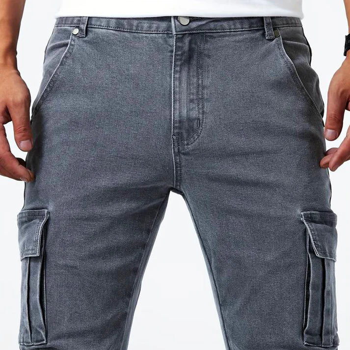 Eric - Slim Stretchable Jeans Gray