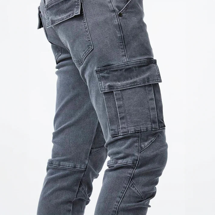 Eric - Slim Stretchable Jeans Gray