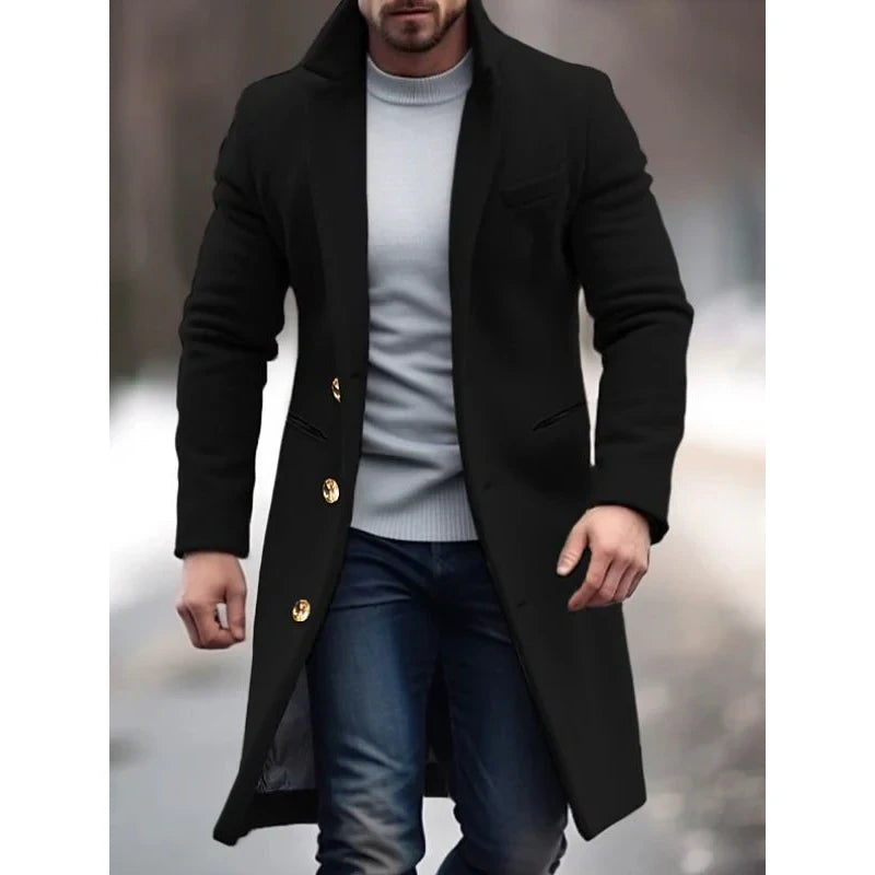Ethan - Warm Winter Coat-Black